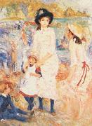 Pierre Renoir Children on the Seashore, Guernsey Spain oil painting reproduction